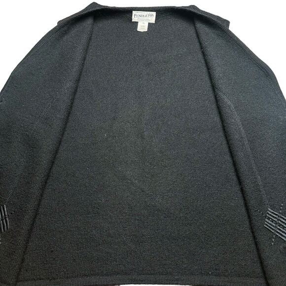 Pendleton | Women | Black 100% Boiled Virgin Wool Button Up Vest | Size XL - Picture 7 of 7